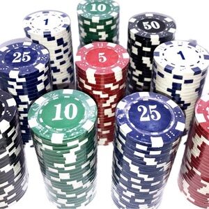 Da Vinci 11.5 gram Dice Striped Poker Clay Chips